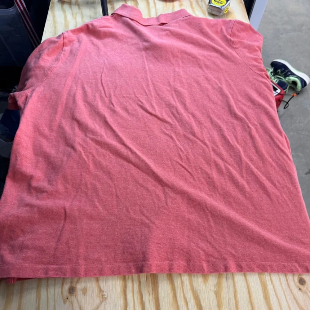 Polo Ralph Lauren Classic Fit Mesh Polo Shirt Coral Pink XXL Mens Short Sleeve‎